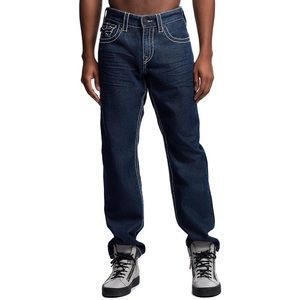 True Religion Men’s Ricky Straight Jean W36